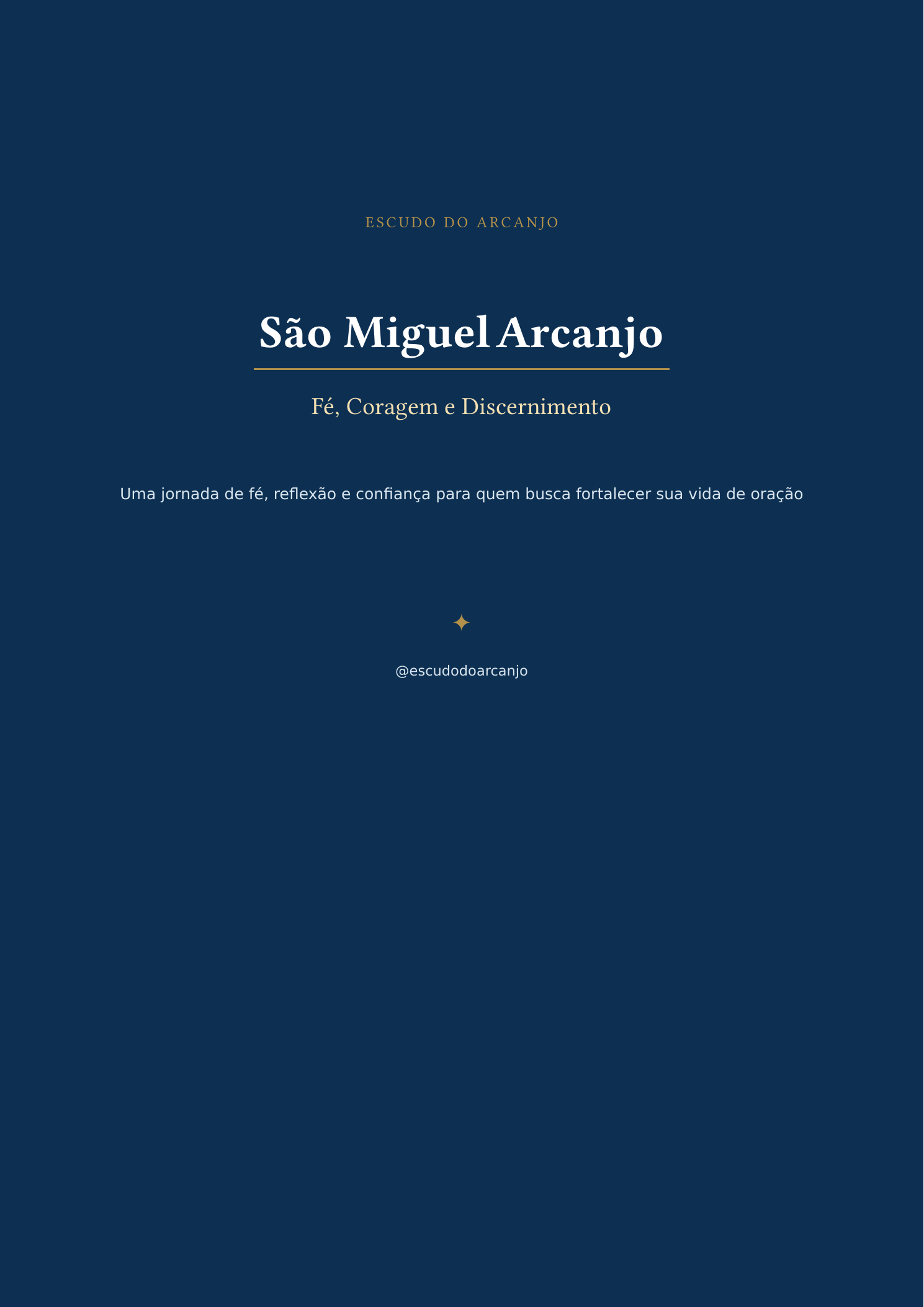 Capa do ebook São Miguel Arcanjo: Fé, Coragem e Discernimento